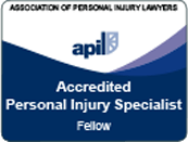 Logo Recognizing Conway Accident Law Practice Limited's affiliation with Association of Personal Injury Lawery, Accredited Personal Injury Specialist Fellow